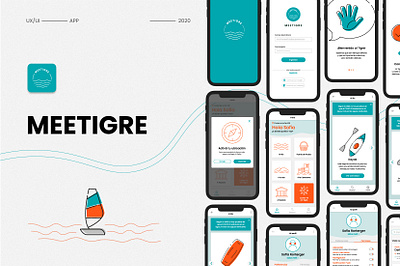 Meetigre app | UX/UI branding design graphic product ui ux