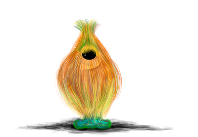 Pineapple Fur furry furry monster getcreativewithprocreate illustration pineapples