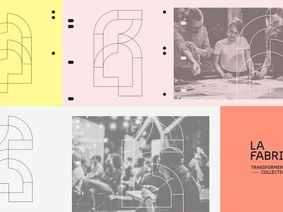 LA FABRIQC branding colorful construction deconstruction design exploration graphic platform ideation identity vector