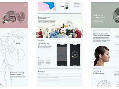 Neuralink - Website branding color design identity neuralink san francisco science science illustration sciencefiction tech ui ux web webdesign website