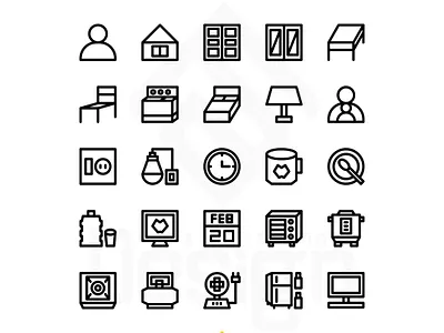 House Icon Set branding design designer designs freelance graphicdesign icon icon design icondesigner icons iconset iconsets logodesign logodesigner logoinspirations vector