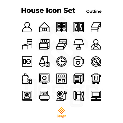 House Icon Set branding design designer designs freelance graphicdesign icon icon design icondesigner icons iconset iconsets logodesign logodesigner logoinspirations vector