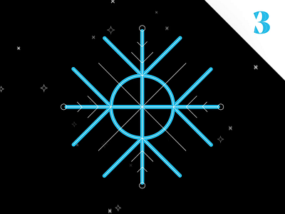 Christmas Advent Countdown - 3 12 days of christmas advent calendar animation christmas christmas countdown happy holidays ice illustration merry christmas motion motion designer motion graphics retro season snow snowflake snowflakes