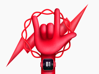 Be cool. PTGE Blog Illustration cool hand hotspot illustration learning lightning red test