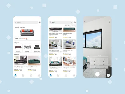 Furniture App figma filter furniture shop