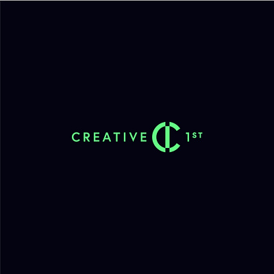 creative 1st logo design brand design branding design graphic identity logo typography