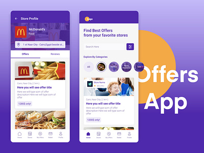 Offers App Concept app concept color design location medical offers typography ui ui ux ui design ui design inspiration uidesign ux ux design