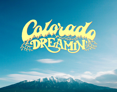 Colorado Dreamin' - Illustrative Logotype akyros branding colorado colorado springs denver denverdesign design freelance design hand drawn handletter handlettering icon illustration illustrative lettering logo logotype design procreate typography vector
