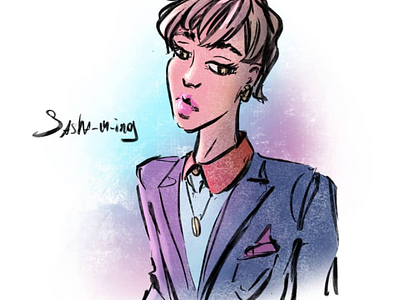 Day 806 artist beautiful cartoonist comicbookartist daily drawing fashionillustration girl illustration illustrator pink pinup preppygirl preppystyle procreate sashaming sexy