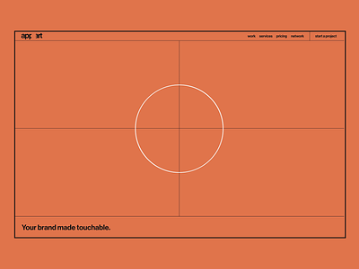 Appart website Ⓒ2022 appart branding interactive orange portfolio ui web design webflow