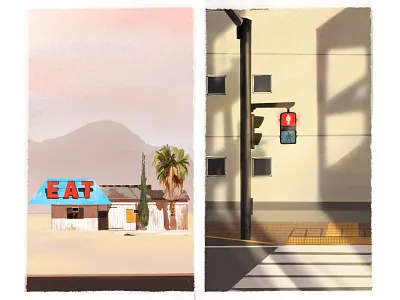 Environment Study 2 drawing illustration procreate