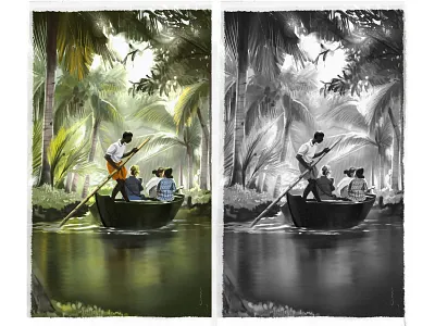 Environment Study 1 drawing illustration indian