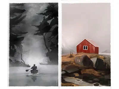 Environment Study 3 drawing illustration sketch