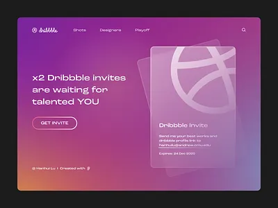 x2 Dribbble Invites card cards ui dribbble dribbble invite ui website