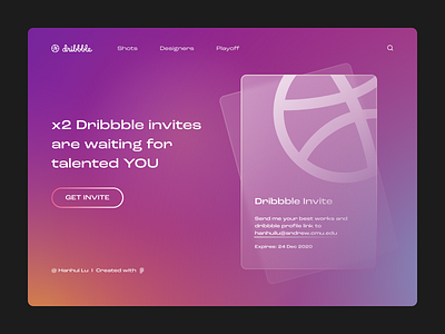 x2 Dribbble Invites card cards ui dribbble dribbble invite ui website