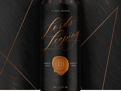 12 Days of Brewing :: 10 Lords A-Leaping cpg design holiday packaging