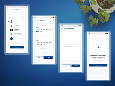 Appointment Scheduling Mobile App UI android app appointment branding design form ios mobile mobile ui schedule scheduling ui ux