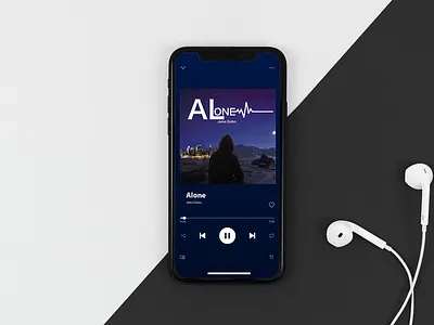 music cover app design illustration