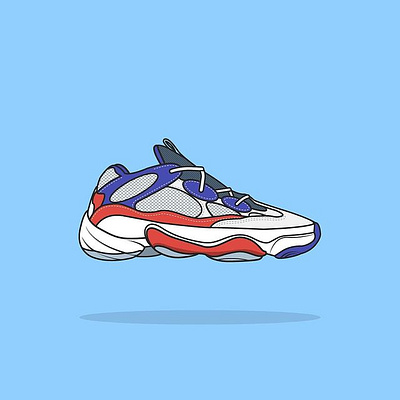 Yeezy Boost 500 (Ultramarine) flat design illustrator vector illustration illustrator vector vector flat design illustration vector flat design illustrator vector flat illustrator design vector illustration vector illustration flat design vector illustrator vectorart