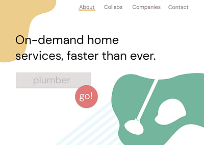 Design 28: On-demand home services 30daychallenge 30daysofwebdesign dailydesignchallenge webdesign