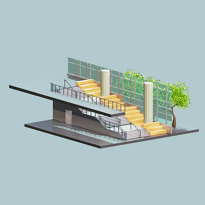 Georgia Tech Clough - 3d low poly art 3d 3d art 3d illustration 3d illustrations 3d modeling art atlanta blender blender3d blender3dart design georgia georgia tech illustration illustrator low poly lowpoly lowpolyart model modeling