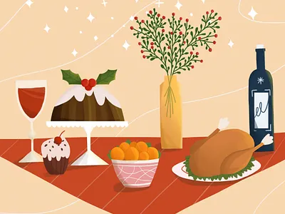 Traditional food branding christmas art design digital art digital illustration illustration illustration art vector vector art vector illustration