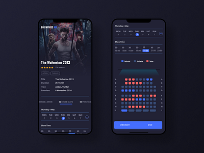 Big Movies HD dailyui darkthems dashboard movie movieticketbookingapp ticketbookingapp web