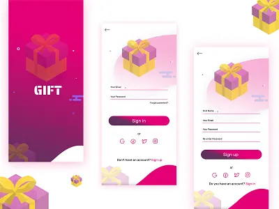 Gift Application Design figmadesign