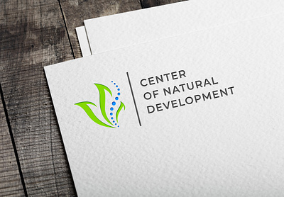 Logo design project for Natural Development Center branding center concept design development graphicdesign logo natural unique unique logo