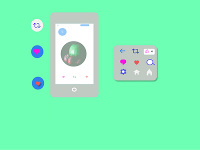 Weekly UI ::07ABB - Twitter Page ui ux svg illustrations spa. ♨