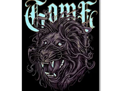 darknesss lion art artwork design drawing graphic graphic art illustration illustrator lion lion king ornament