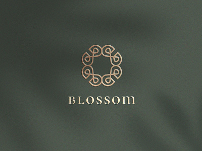 Blossom b beauty boutique branding clever clothing cosmetic elegant fashion flower greenery jewelry letter logo minimal mystic natural nature organic product