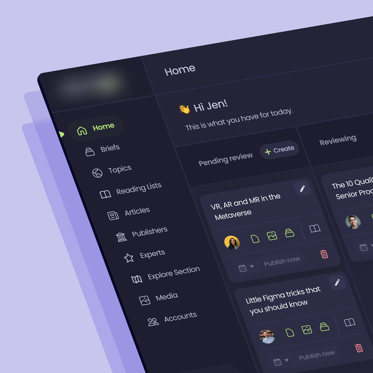 Journalism dashboard design content managment copy writing creative dashboard editing editors figma journalism product project management saas ui ux