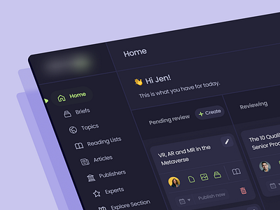 Journalism dashboard design content managment copy writing creative dashboard editing editors figma journalism product project management saas ui ux