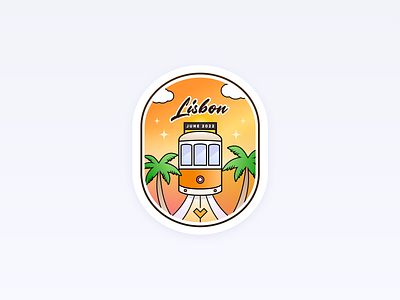 Strapi OFFSITE 🇵🇹 badge branding cms goodies headless icon illustration kevincdnc lisboa lisbon lisbonne offsite onsite palm portugal stickers strapi tram