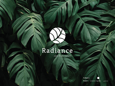 Radiance beauty brand cosmetic design graphic design icon illustrator logo minimal nature vector