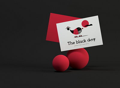 the black sheep branding logo design