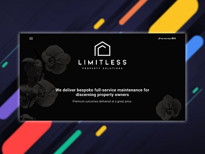 Limitless - Property Solution - Hompage design developer development homepage limitless property developer property marketing website