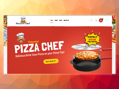 Buy Pizza Chef - Hopepage design developer development homepage product page upwriteinstruments