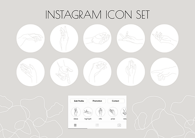 Instagram icon set branding concept design icon icons icons design icons pack icons set illustration instagram instagram stories instagram template lineart lines pattern design profile design profile page social media social media design vector