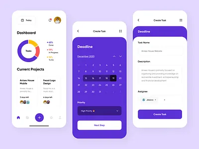 Task Management App Concept app app design concept art concept design design flat minimal project projects task task list task management task management app task manager tasks typography ui ux