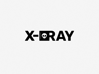 X-ray logotype design graphic design illustration illustrator logo logo design logo designer logodesign logodesigner logotype skull type typo typography vector x ray x ray logo