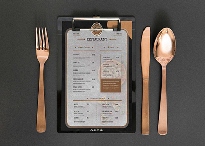 Cool Cafe Short Menu Design Template branding design illustration logo