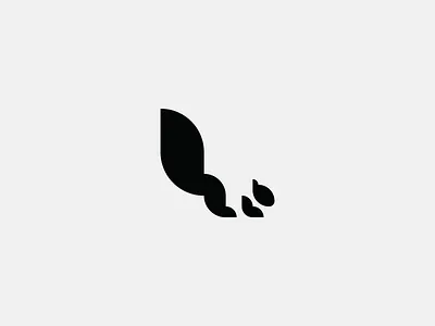 squirrel animal branding clean design forest graphic design icon logo minimal nature negative space nut simple squirrel vector