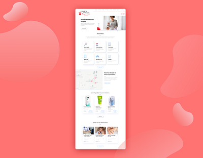 Elisabeth Apotheke Landing Page dailyuichallenge interaction design pharmaceuticals pharmacist pharmacy pharmacy app pharmacy landing page pharmacy website ui uidesign uiux ux uxdesign uxuidesign webdesign website