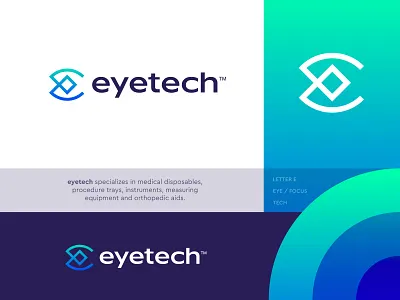 eyetech™ logo redesign 👁️ branding brandmark e eye eyetech logo logo mark monogram redesign symbol tech visual identity