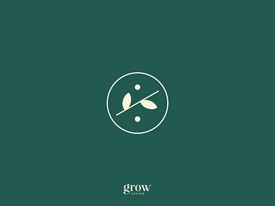 Grow Center — Logo Animation animation branding cards center design grow identity leaf leaves logo mind motion psychology soul typography