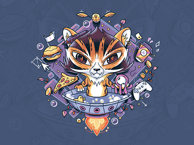 Tiger print character design dribbble fireart fireart studio illustration print