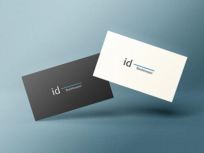 ID Bookkeeper Logo, Brand Identity and Squarespace Web Design brand identity branding clean graphic design modern typography