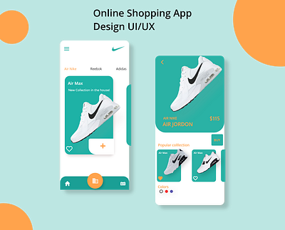 Online Shopping App app design ui ux web